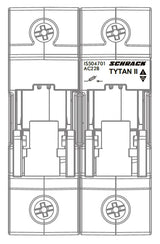 TYTAN II, 2-polig, 63A, mit Hauptschutz, 24-60VDC