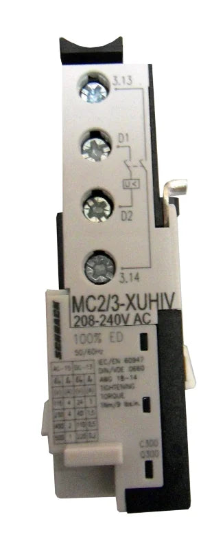 Unterspannungsauslöser 208-240VAC + 2 Hilfskontakte zu MC2/3