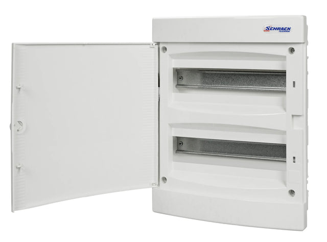 UP-Wohnungsverteiler 2-reihig, 24TE, IP40, weiße Tür