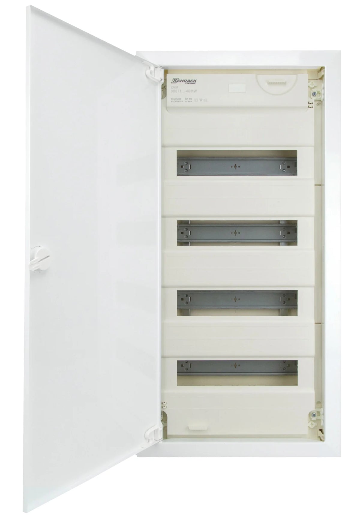 UP Wohnungsverteiler KVM 4-r. 48/56TE -Mauerwerk Rahmen hoch