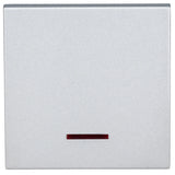 Wippe 50 mit roter Linse, Silber (10er-Pack)
