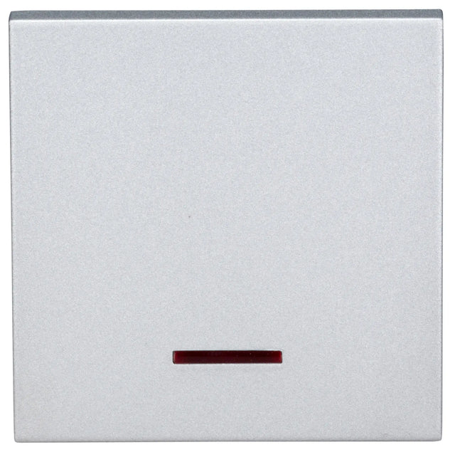 Wippe 50 mit roter Linse, Silber (10er-Pack)