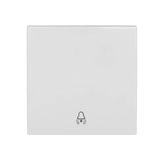 Wippe 50 mit Symbol Glocke, weiß (10er-Pack)