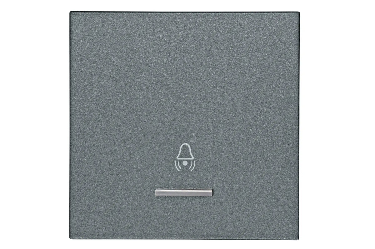 Wippe 50 mit transparenter Linse, Symbol Glocke, anthrazit (10er-Pack)