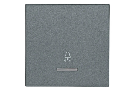 Wippe 50 mit transparenter Linse, Symbol Glocke, anthrazit (10er-Pack)