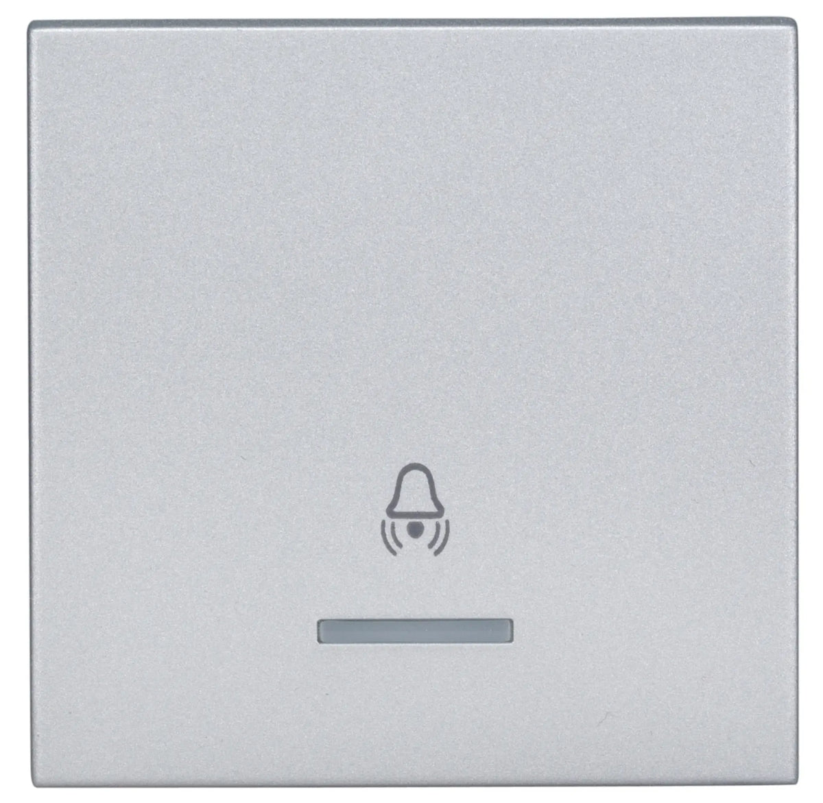 Wippe 50 mit transparenter Linse, Symbol Glocke, Silber (10er-Pack)