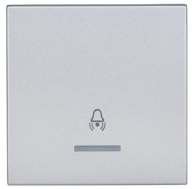 Wippe 50 mit transparenter Linse, Symbol Glocke, Silber (10er-Pack)