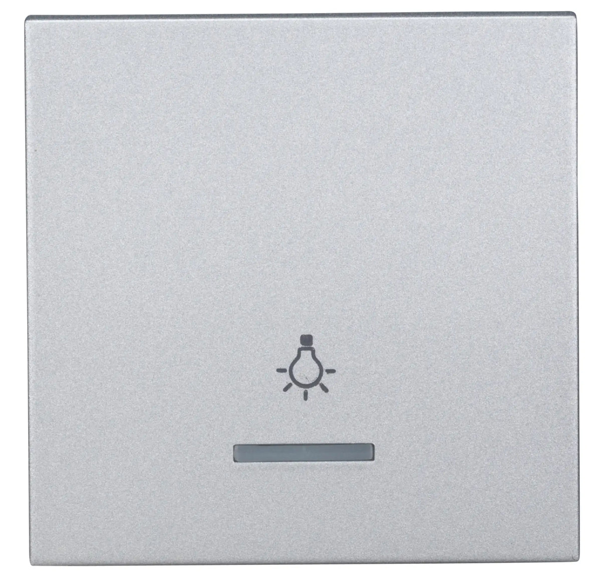 Wippe 50 mit transparenter Linse, Symbol Licht, Silber (10er-Pack)