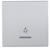 Wippe 50 mit transparenter Linse, Symbol Licht, Silber (10er-Pack)