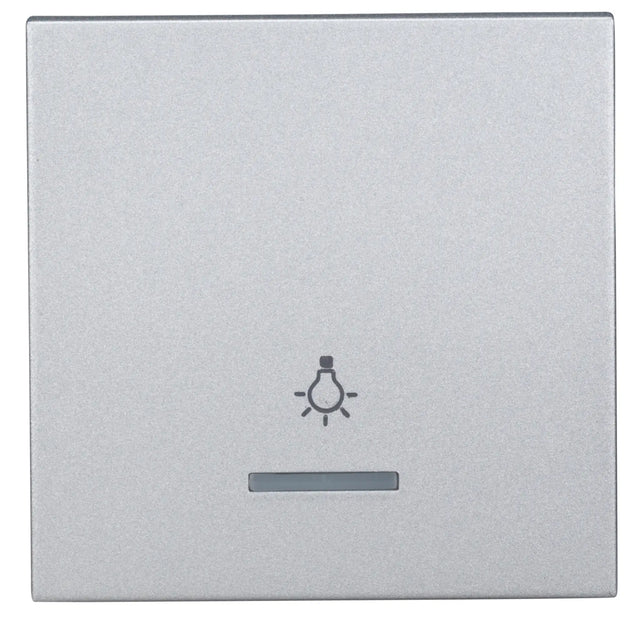 Wippe 50 mit transparenter Linse, Symbol Licht, Silber (10er-Pack)