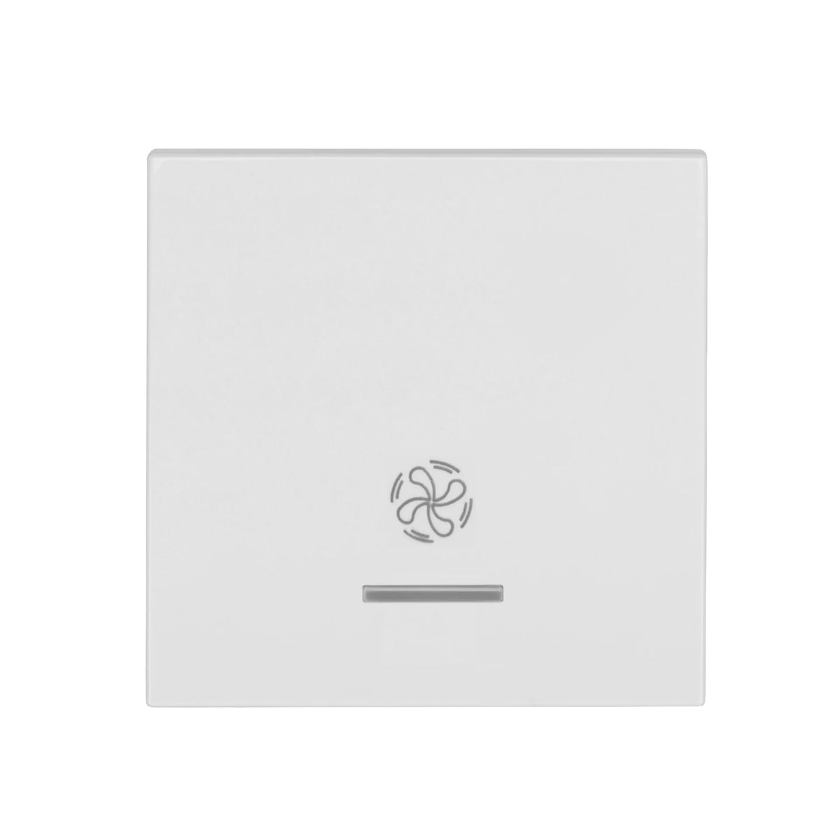 Wippe 50 mit transparenter Linse, Symbol Lüfter, weiß (10er-Pack)