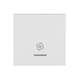 Wippe 50 mit transparenter Linse, Symbol Lüfter, weiß (10er-Pack)