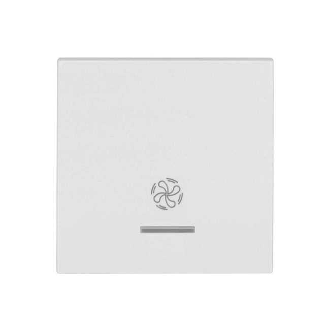 Wippe 50 mit transparenter Linse, Symbol Lüfter, weiß (10er-Pack)