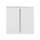 Wippe 50 Serien-, Doppelwechselschalter, Doppeltaster, weiß (10er-Pack)
